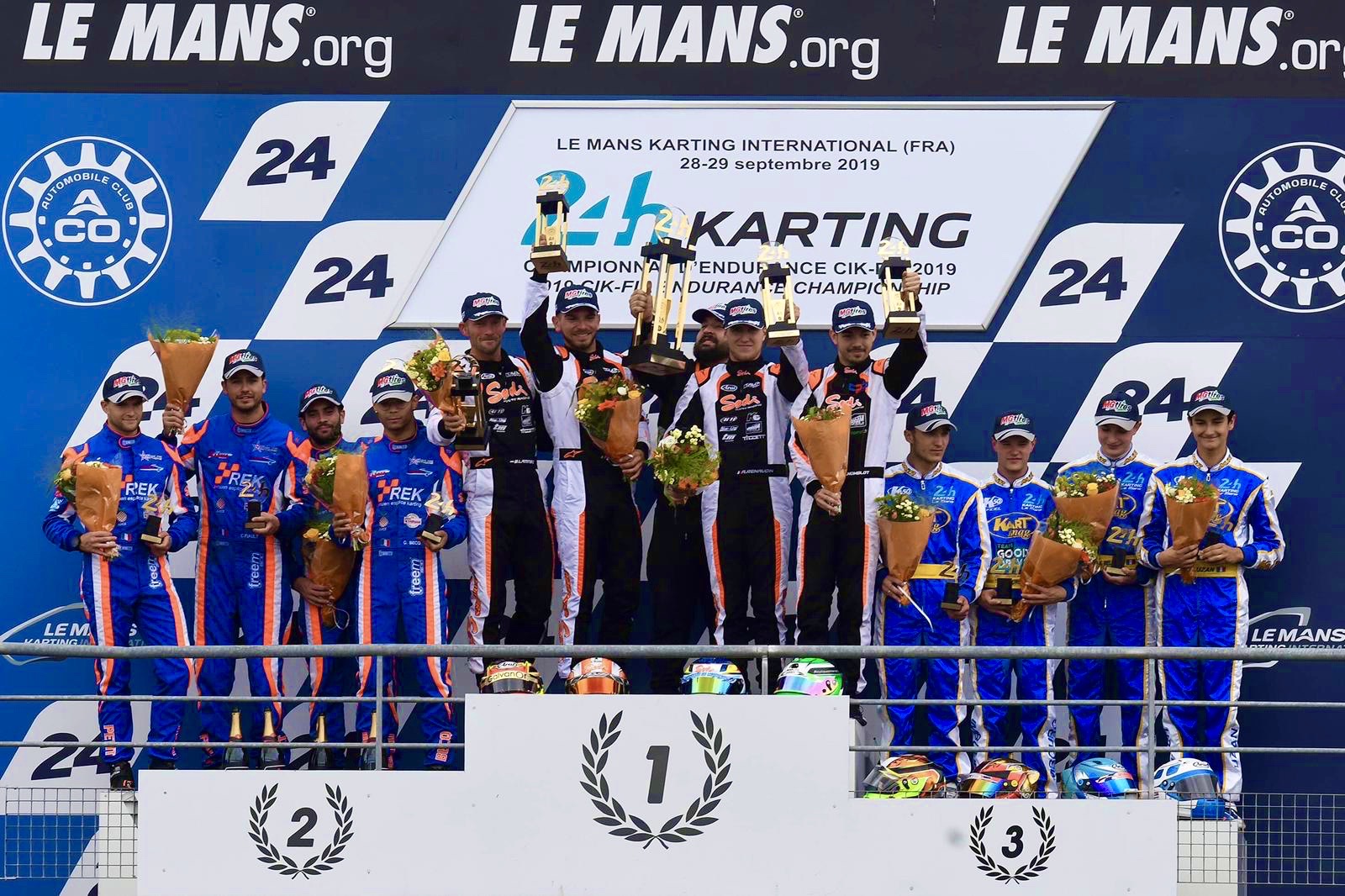 MG TIRES WAS THE EXCLUSIVE TIRE SUPPLIER FOR THE 24 HOUR KARTING LE MANS IN THE CIK / FIA CATEGORY