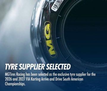 MG TIRES IS ANNOUNCED BY FIA KARTING AS OFICIAL SUPPLIER FOR THE 2026 AND 2027 ARRIVE & DRIVE SOUTH AMERICAN CHAMPIONSHIPS